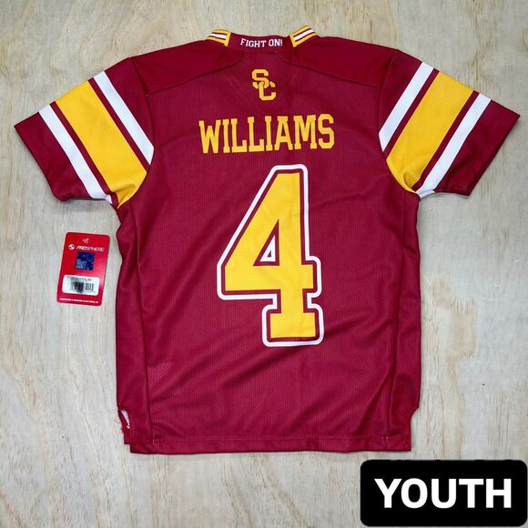 NEW YOUTH Mario Williams #4 USC Trojans Gameday Greats Football Jersey Medium - Picture 1 of 10